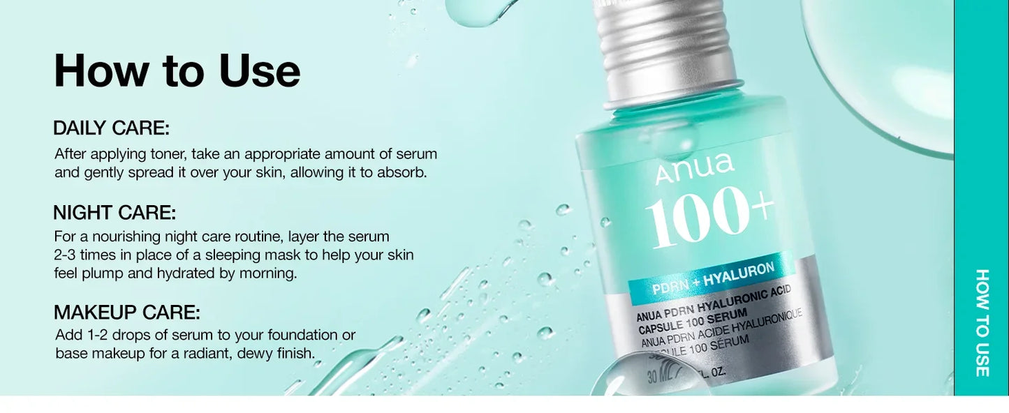 Anua PDRN Hyaluronic Acid Capsule 100 Serum 30ml - Embera Beauty